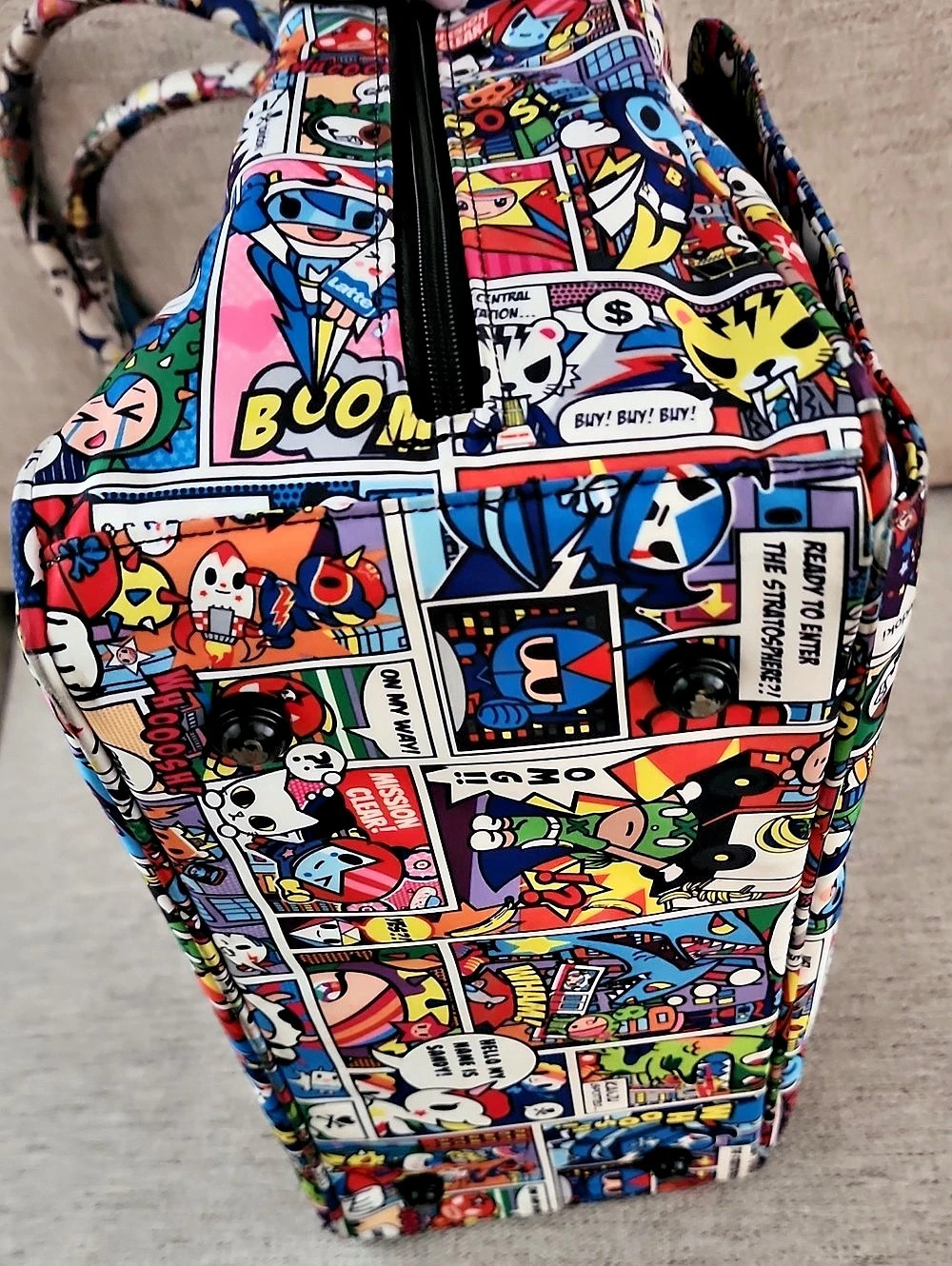 tokidoki x Ju-Ju-Be Comic Print Large Tote Diaper Bag Multicolor - Picture 8 of 15